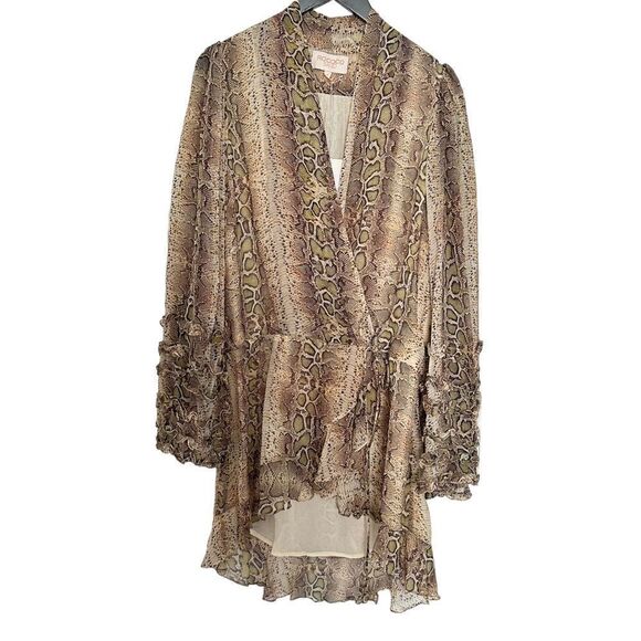 Rococo Sand Printed Faux Wrap Dress - Picture 2 of 6